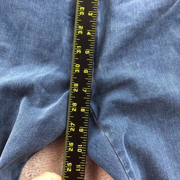 Theory Womens Jeans Size 4 Mid Rise Straight Leg Classic Blue Denim Casual - Picture 8 of 13